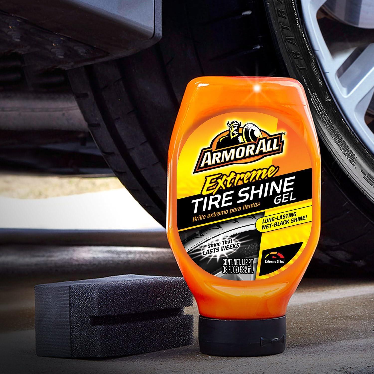imageArmor All Extreme Tire Shine Gel by Armor All Tire Shine for Restoring Color and Tire Protection 18 Fl OzTire Shine Gel