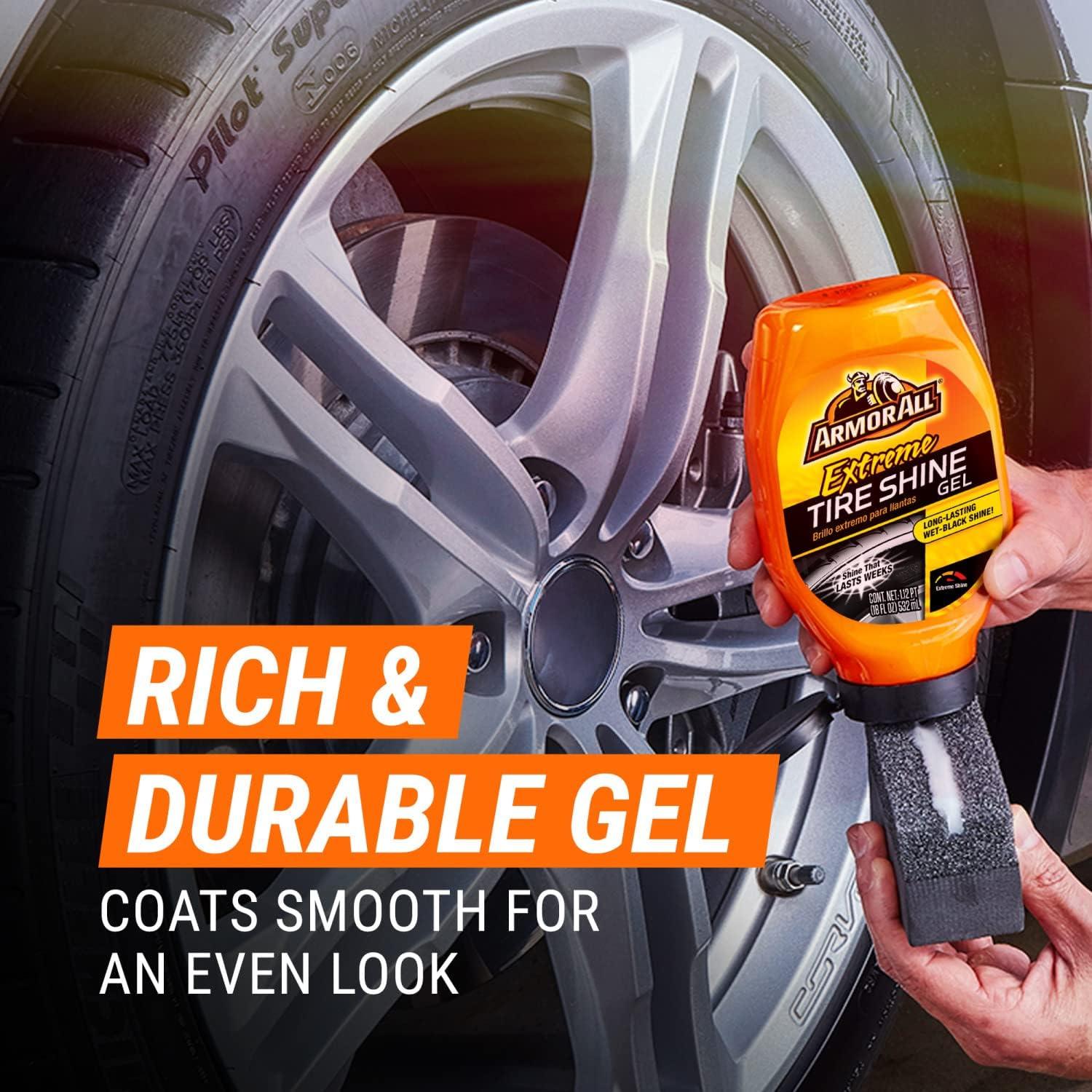 imageArmor All Extreme Tire Shine Gel by Armor All Tire Shine for Restoring Color and Tire Protection 18 Fl OzTire Shine Gel