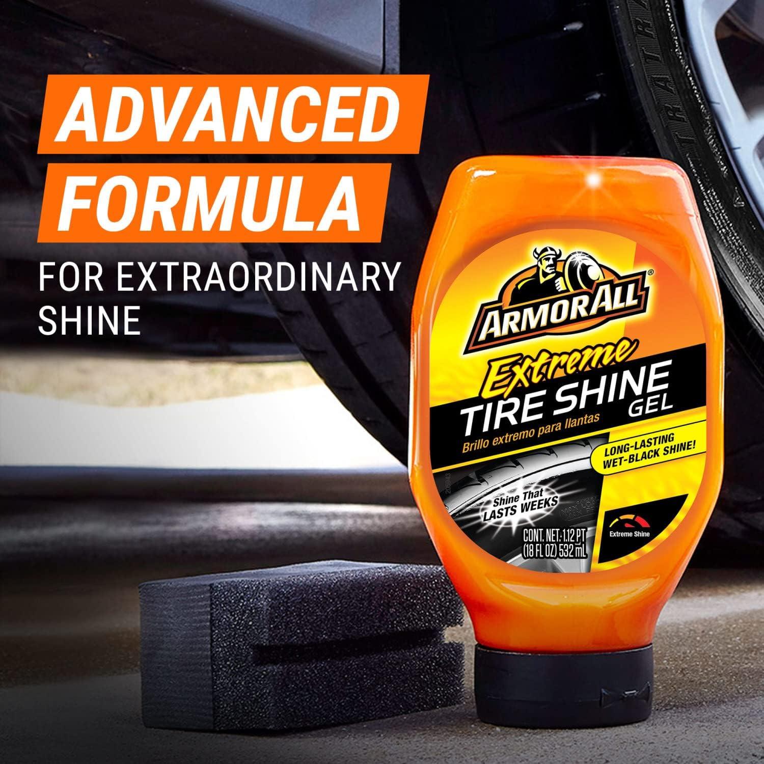 imageArmor All Extreme Tire Shine Gel by Armor All Tire Shine for Restoring Color and Tire Protection 18 Fl OzTire Shine Gel
