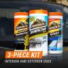 imageArmor All Car Cleaning Wipes Kit Includes Protectant Wipes Disinfectant Wipes Glass Cleaner Wipes for Cars Trucks and Motorcycles Pack of 3