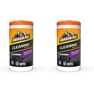 imageArmor All Car Cleaning Wipes  Wipes for Car Interior and Car Exterior 50 Wipes Each50 Count Pack of 2