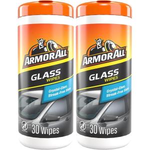 imageArmor All Car Glass Wipes Auto Glass Cleaner for Film and Grime 30 Count30 Count Pack of 2