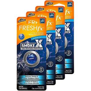 imageArmor All Fresh FX Smoke X Car Odor Eliminator  Car Air Freshener Midnight Air Scent 008 Fl Oz 1 Count Pack of 14 Count Pack of 1