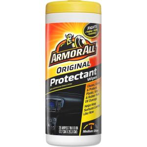 imageArmor All Original Protectant Wipes  Disposable Car Cleaning Wipes Renews and Revitalizes Automotive Interiors 25 count25 Count Pack of 1