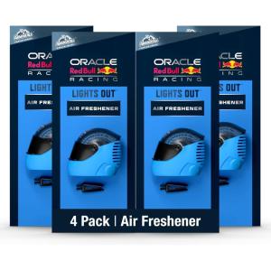 imageArmor All Podium Series Hanging Car Air Freshener Logo Helmet Lights Out Scent 6 Pack RacingInspired Auto Air Freshener With LongLasting FragranceLights Out Helmet Vent Clip