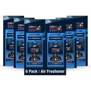 imageArmor All Podium Series Hanging Car Air Freshener Logo Helmet Lights Out Scent 6 Pack RacingInspired Auto Air Freshener With LongLasting FragranceLights Out All Access Pass Hanging Air Freshener