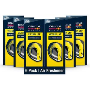 imageArmor All Podium Series Hanging Car Air Freshener Logo Helmet Lights Out Scent 6 Pack RacingInspired Auto Air Freshener With LongLasting FragranceVictory Lap Helmet Hanging Air Freshener