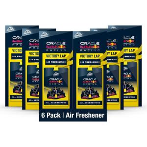 imageArmor All Podium Series Hanging Car Air Freshener Logo Helmet Lights Out Scent 6 Pack RacingInspired Auto Air Freshener With LongLasting FragranceVictory Lap All Access Pass Hanging Air Freshener