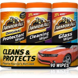 imageArmor All Protectant Glass and Cleaning Wipes Wipes for Car Interior and Car Exterior 30 Count Each Pack of 330 Count Pack of 3