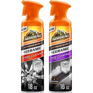 imageArmor All Wheel and Tire Cleaner Extreme Shield  Ceramic Wheel Cleaner and Tire Shine Spray Combo Pack