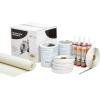 imageDicor 401CKD RV Rubber Roof Kit  Bonding Adhesive RV Trailer Motorhome Repair Butyl Tape Lap Sealant Included Dove Bright WhiteIvory