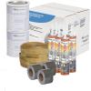 imageDicor 401CKD RV Rubber Roof Kit  Bonding Adhesive RV Trailer Motorhome Repair Butyl Tape Lap Sealant Included Dove Bright WhiteWhite