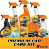 imageArmor All Premier Car Care Kit Includes Car Wax ampamp Wash Kit Glass Cleaner Car Air Freshener Tire ampamp Wheel Cleaner 8 Piece Kit