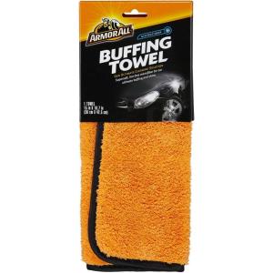 imageArmor All Car Buffing Towel Microfiber Towel for Buffing and Shining Cars Trucks and MotorcyclesTowels 1 Pack