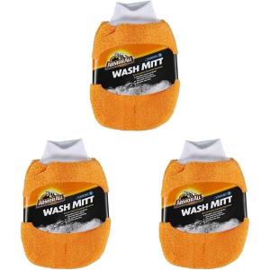 imageArmor All Microfiber Car Wash Mitt Car Wash Supplies for Cars Trucks and MotorcyclesOnesize Pack of 3