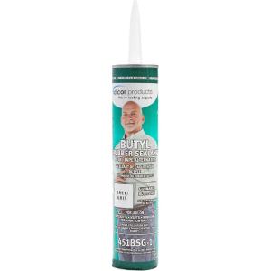 imageDicor 451BSG1 Gunnable Butyl Rubber Sealant 12 lbs Grey MessFree Application Watertight Seal Airtight Seal Seamless Finish