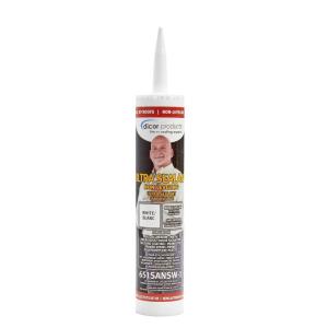 imageDicor 610SASLW1 SelfLeveling Ultra Sealant System  101 Oz White High Performance NonYellowing Fast Curing Durable Highly Compatible UV StabilizedNonLeveling Ultra Sealant