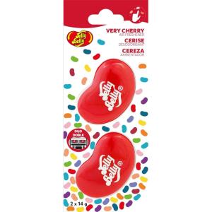 imageJelly Belly Duo Car Air Freshener Vent Clips TuttiFruitti Scent 2 PackVery Cherry