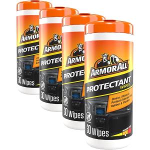 imageArmor All Original Protectant Wipes Car Interior Cleaner Wipes with UV Protection to Fight Cracking amp Fading 30 Count30 Count Pack of 4